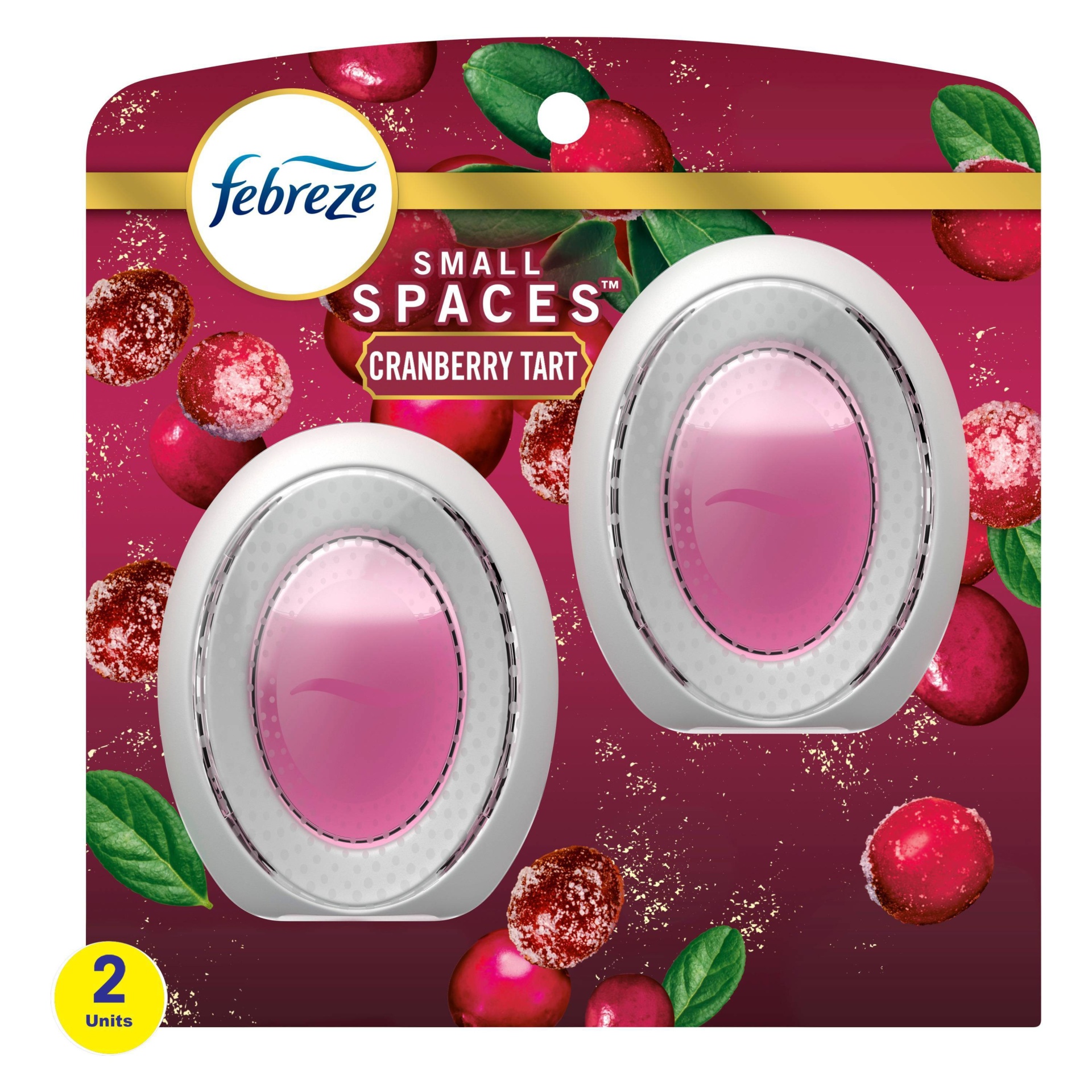 Febreze Small Spaces Holiday Air Freshener Cranberry Tart Scent each