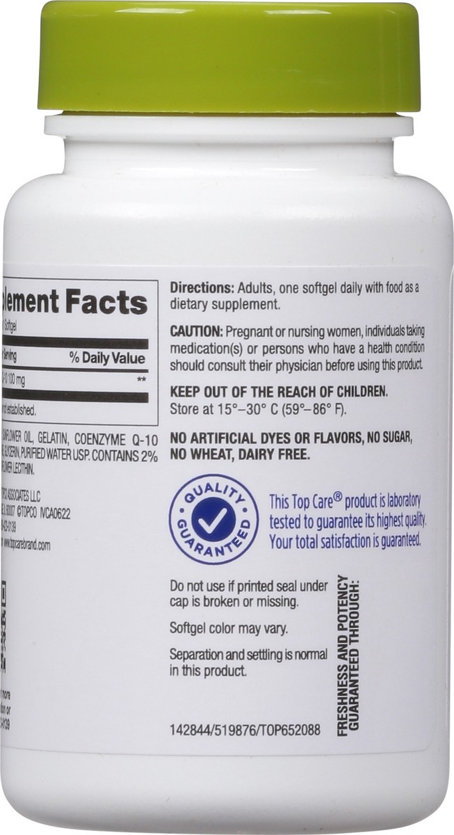 slide 6 of 14, Topcare Coq10, 100 Mg, Softgels, 30 ct