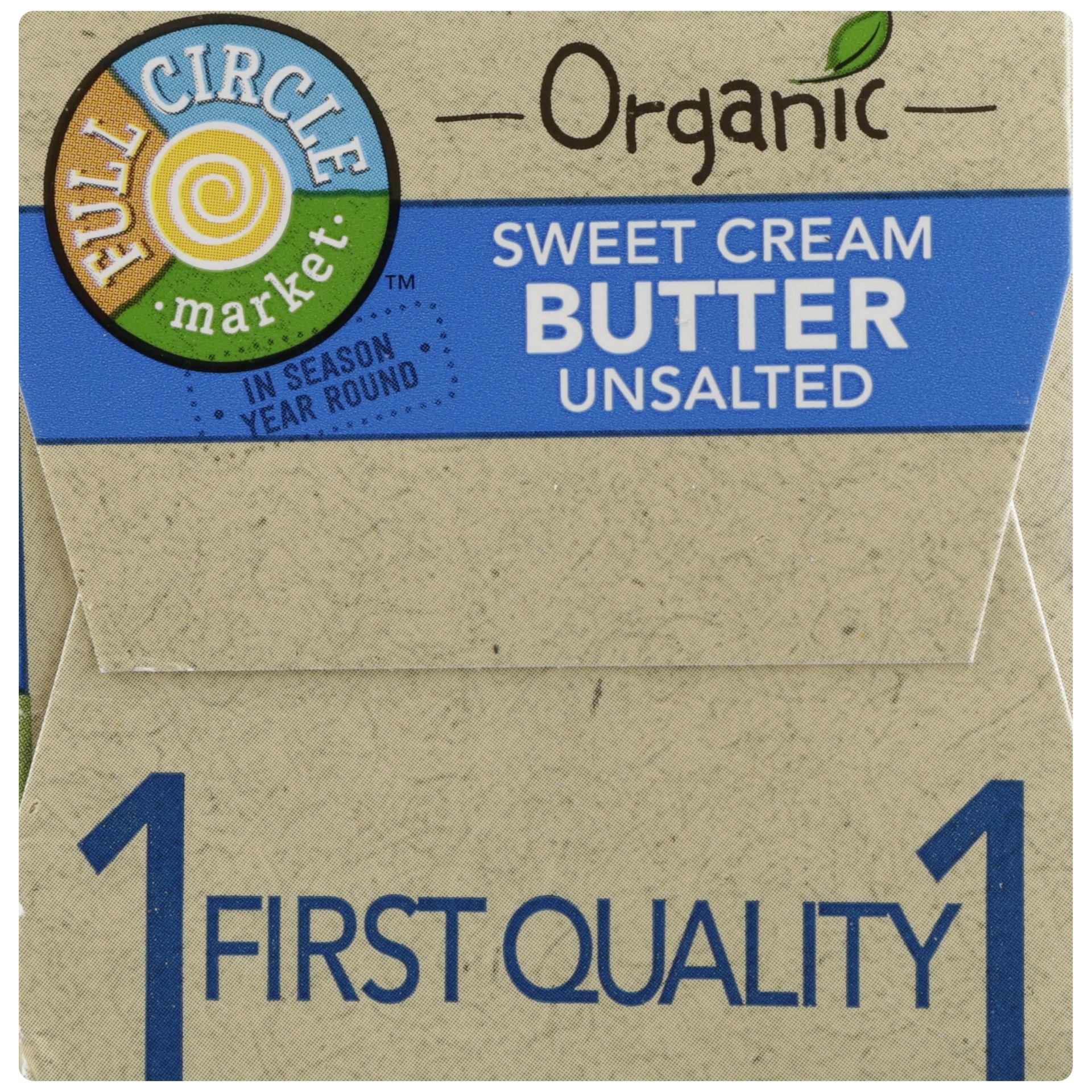 slide 6 of 6, Full Circle Market Organic Sweet Cream Unsalted Butter Quarters, 16 oz