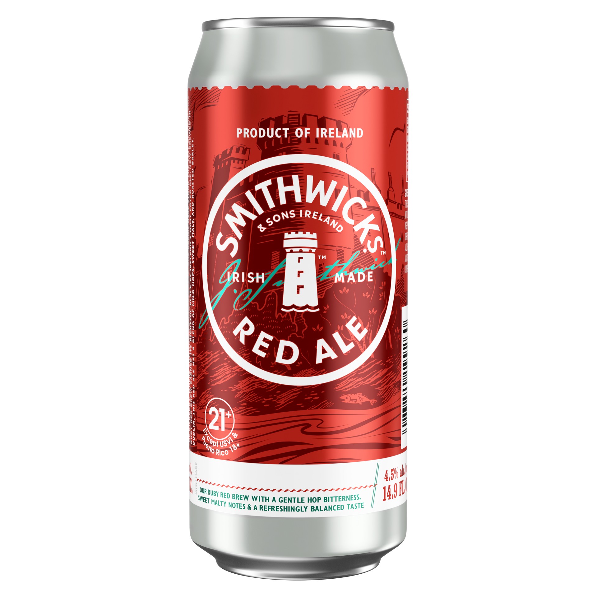 slide 3 of 10, Smithwick's Red Ale Beer, 14.9oz Can, 4pk, 4 ct; 15 oz