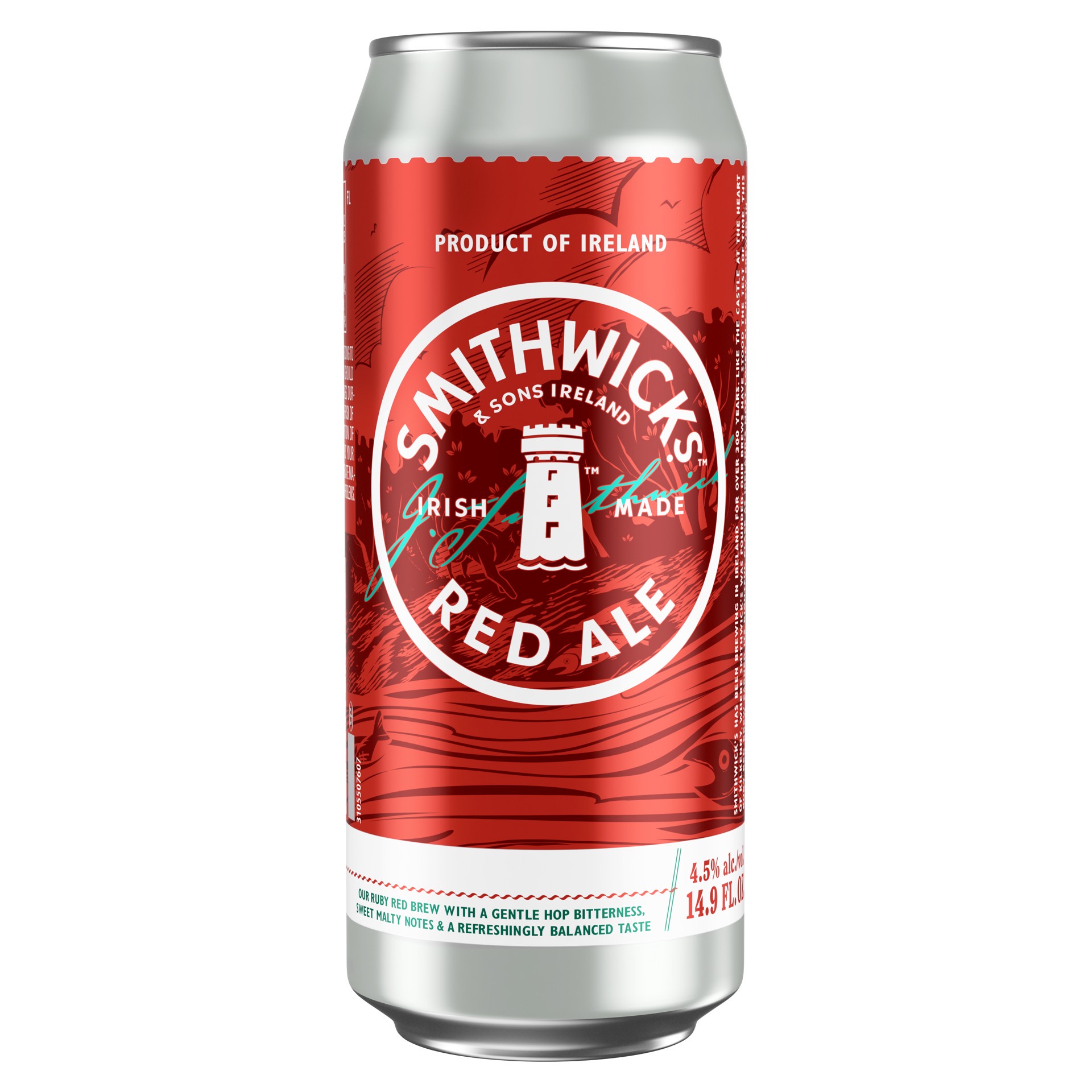 slide 4 of 10, Smithwick's Red Ale Beer, 14.9oz Can, 4pk, 4 ct; 15 oz