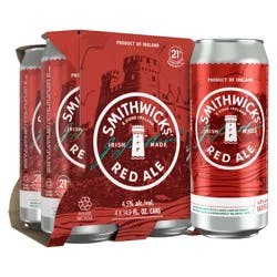 Smithwick's Red Ale Beer, 14.9oz Can, 4pk