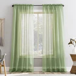 Emily Sheer Panel - 59 in x 84 in - Sage
