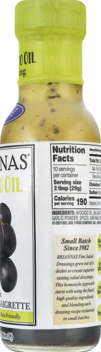 slide 4 of 12, BRIANNAS Classic Balsamic Vinaigrette Avocado Oil Dressing 10 oz, 10 oz