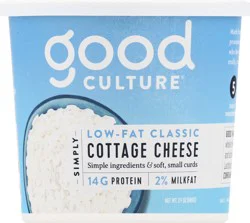 good culture Simply Low-Fat Small Curd 2% Milkfat Classic Cottage Cheese 24 oz