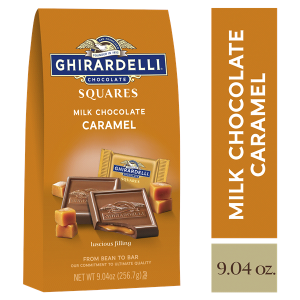 slide 1 of 1, Ghirardelli Chocolate Squares, Milk & Caramel, 9.04 oz