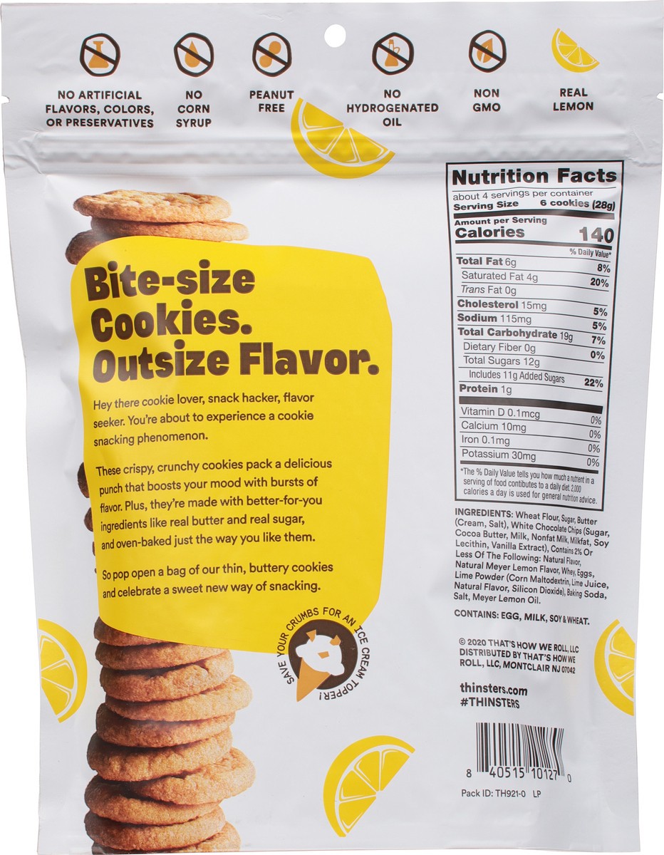 slide 5 of 7, Thinsters Meyer Lemon Cookie Thins 4 oz, 4 oz