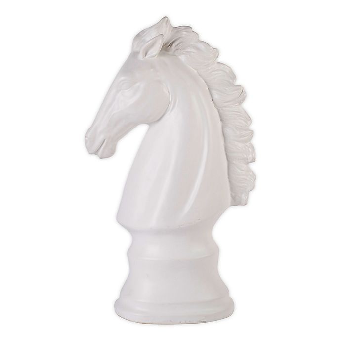 slide 1 of 1, Home Essentials Horse Head - Matte White, 19.25 in