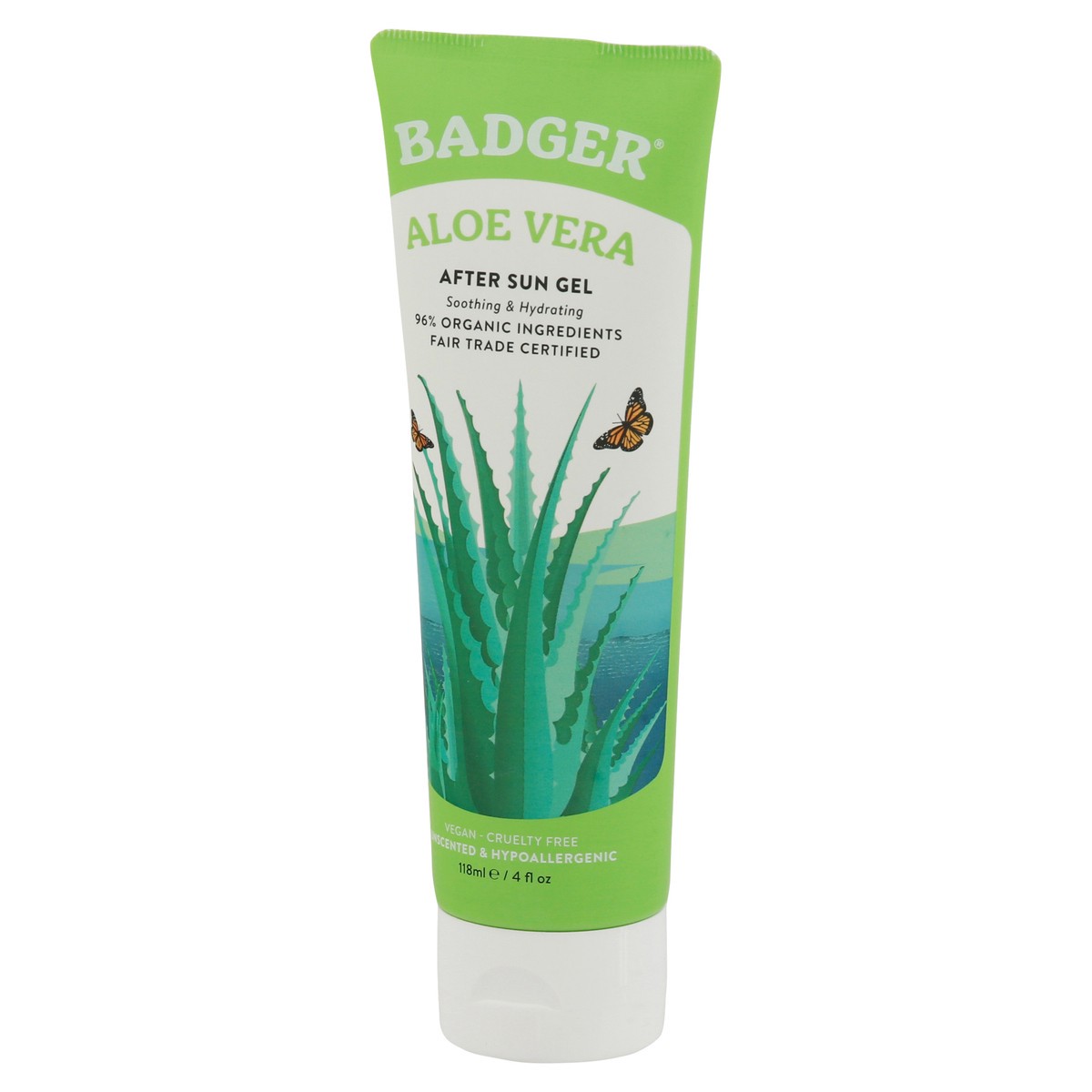 slide 6 of 12, Badger Aloe Vera After Sun Gel 4 fl oz, 4 fl oz