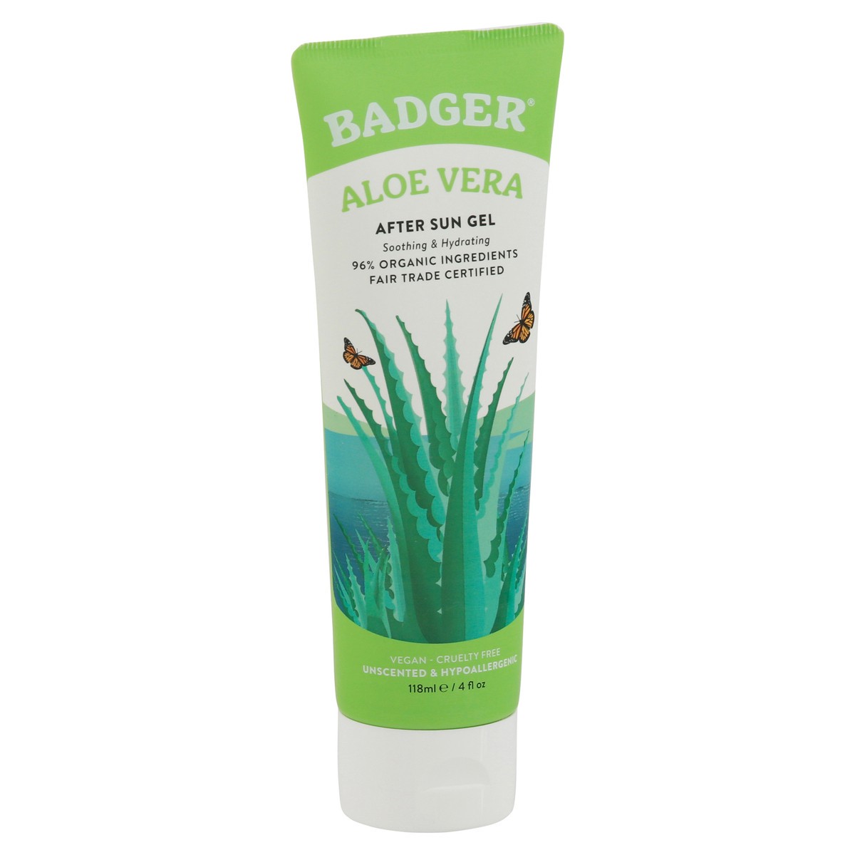 slide 8 of 12, Badger Aloe Vera After Sun Gel 4 fl oz, 4 fl oz