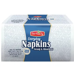 Our Family Print Everyday Napkins