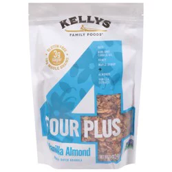 Kellys Family Foods Four Plus Vanilla Almond Granola 12 oz
