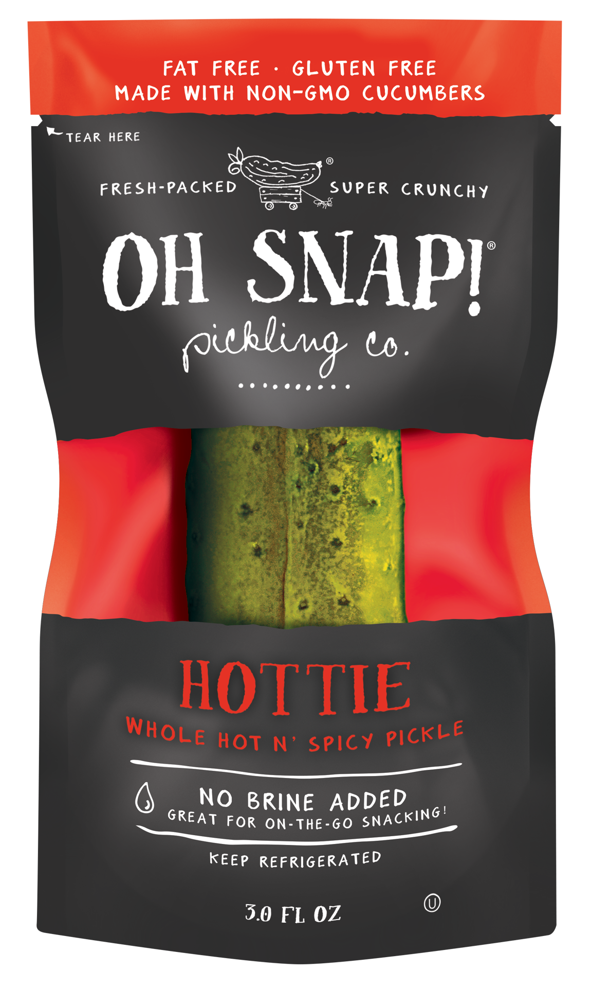 slide 1 of 2, Oh Snap! Pickling Co. Hottie Pickle, 1ea, 1 ct