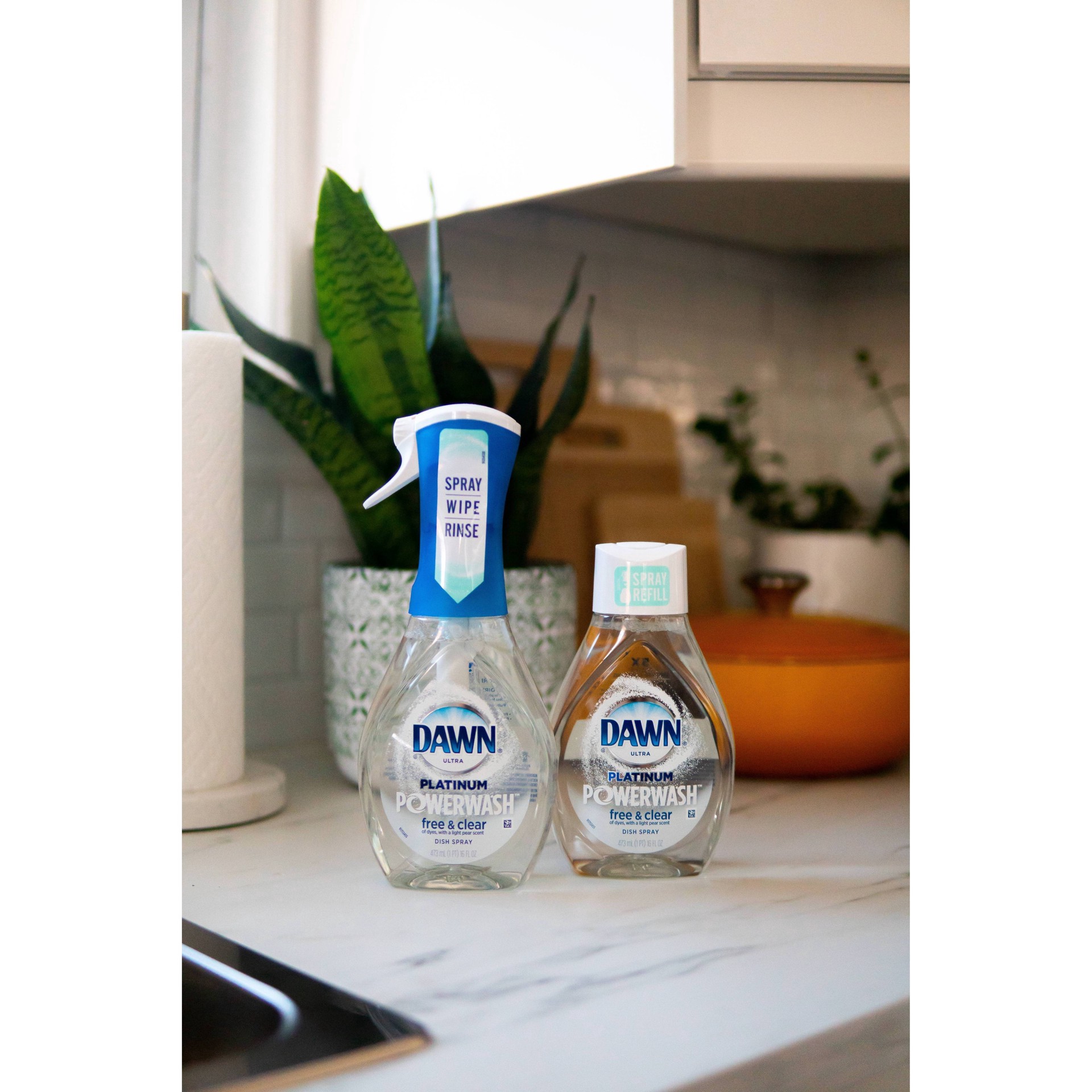 slide 4 of 11, Dawn Powerwash Spray Refill, Dish Soap, Dishwashing Liquid, Free & Clear, 1 Refill, 16 Fl Oz, 16 oz