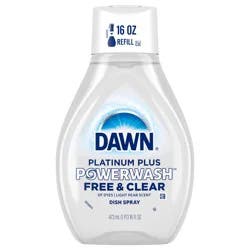 Dawn Powerwash Spray Refill, Dish Soap, Dishwashing Liquid, Free & Clear, 1 Refill, 16 Fl Oz