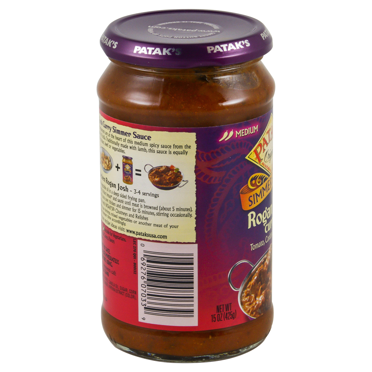 slide 2 of 4, Patak's Mild Mango Curry Simmer Sauce 15 oz, 15 oz