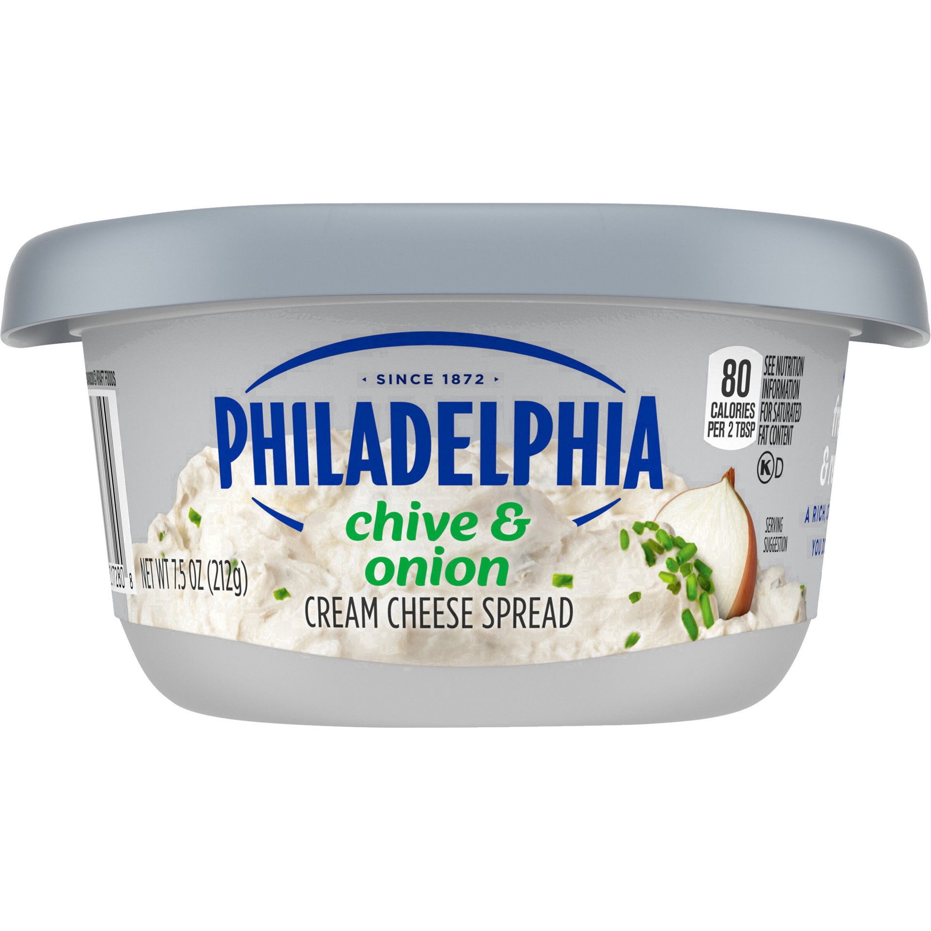 slide 32 of 48, Philadelphia Chive & Onion Cream Cheese Spread, 8 oz
