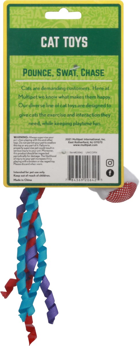 slide 6 of 11, MultiPet Unicorn Cat Toy 1 ea, 1 ct
