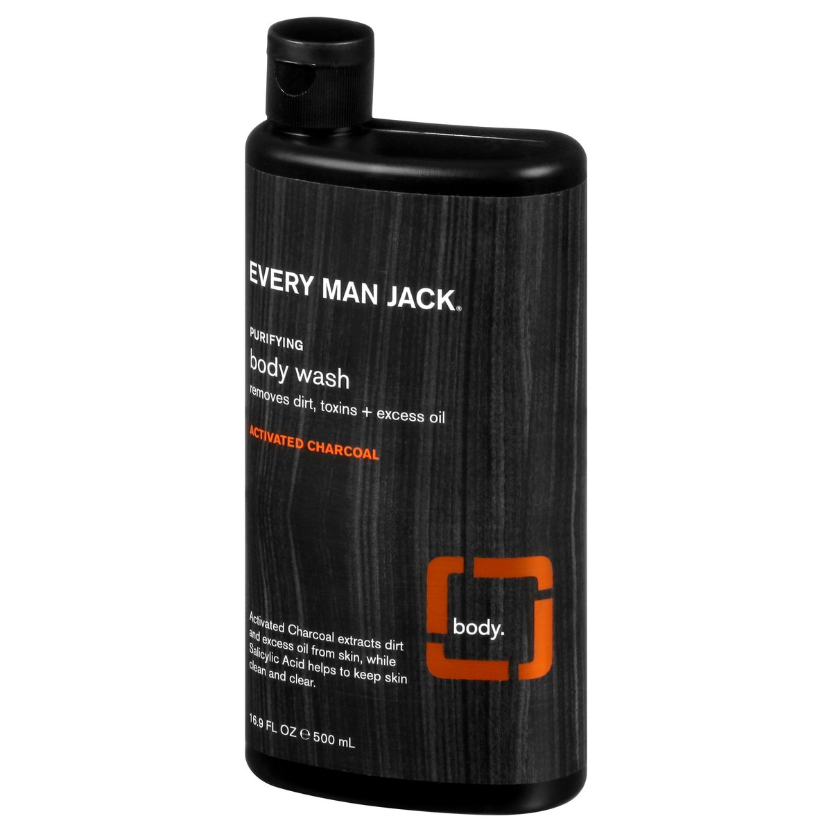 slide 11 of 12, Every Man Jack Purifying Activated Charcoal Body Wash 16.9 oz, 16.9 fl oz