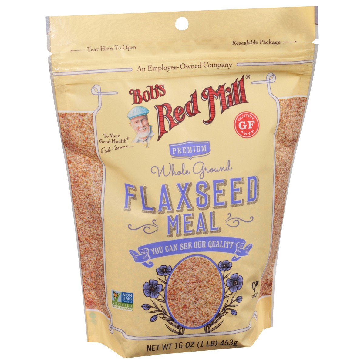 slide 2 of 9, Bob's Red Mill Whole Ground Premium Flaxseed Meal 16 oz, 16 oz