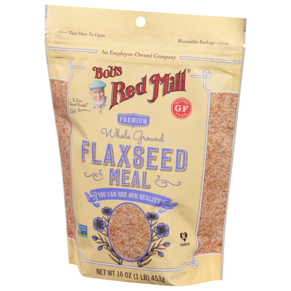 slide 3 of 9, Bob's Red Mill Whole Ground Premium Flaxseed Meal 16 oz, 16 oz