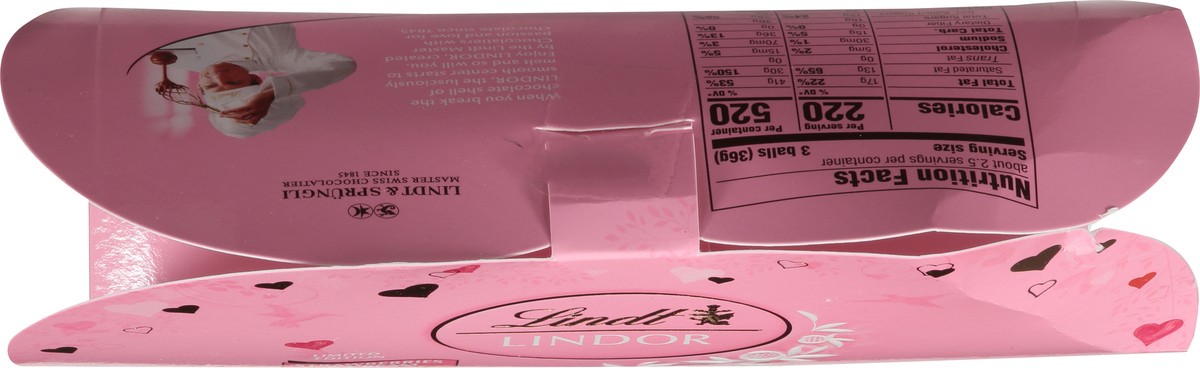 slide 6 of 14, Lindt Lindor Strawberries & Cream White Chocolate Truffles 3 oz, 3 oz