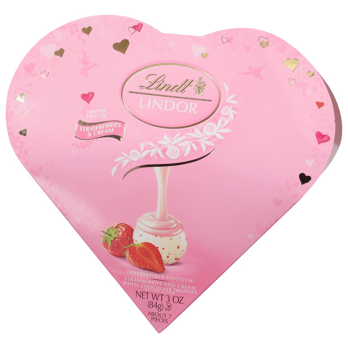 slide 4 of 14, Lindt Lindor Strawberries & Cream White Chocolate Truffles 3 oz, 3 oz