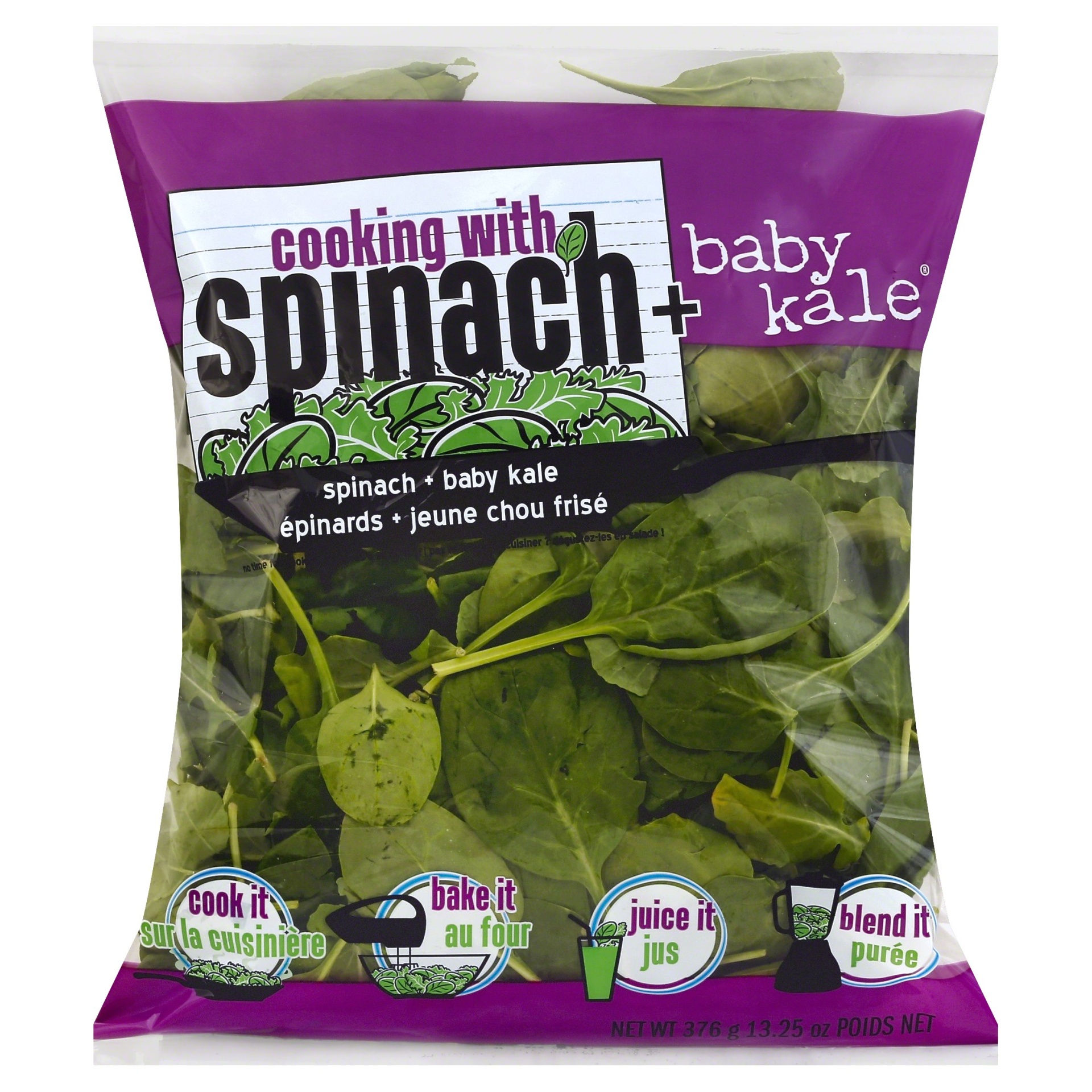 slide 1 of 5, Cooking With Spinach Spinach + Baby Kale 13.25 oz, 13.25 oz