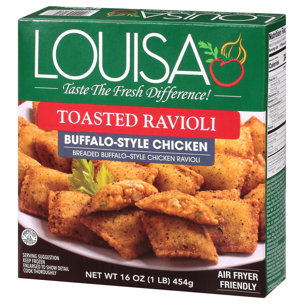 slide 5 of 9, Louisa Buffalo Chicken Toasted Ravioli, 16 oz