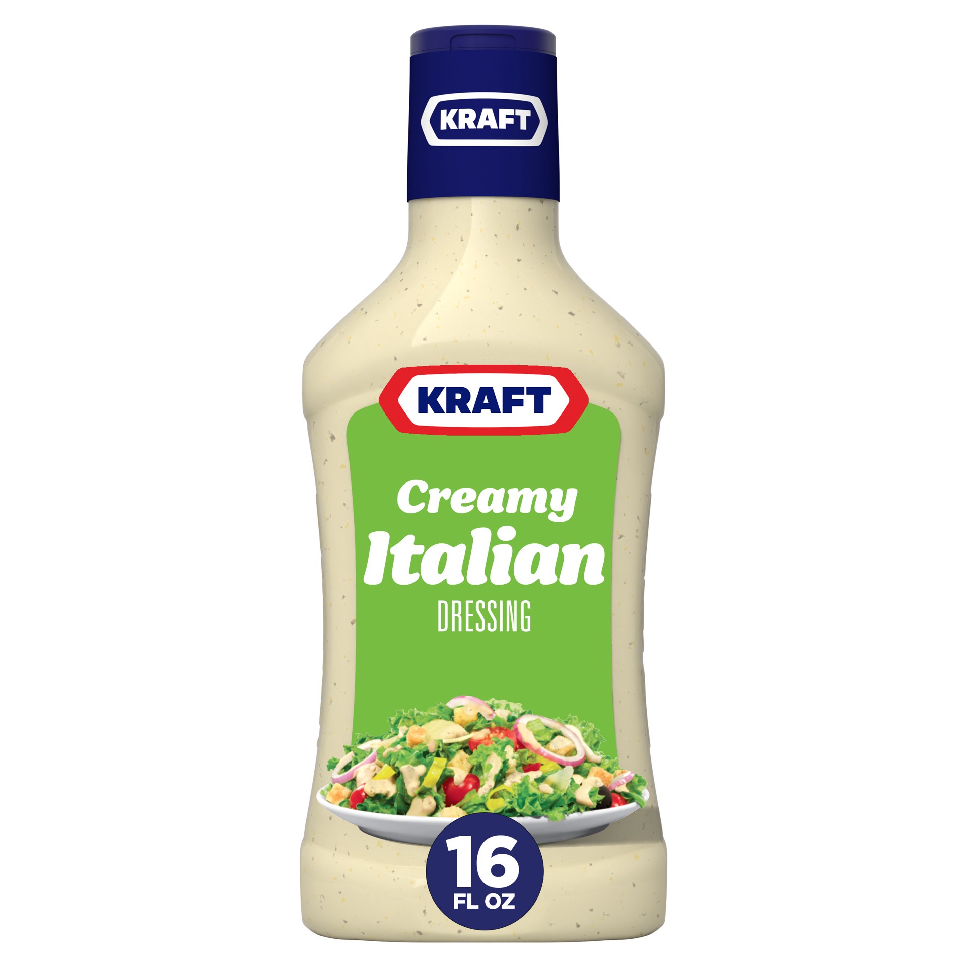 slide 1 of 5, Kraft Creamy Italian Salad Dressing, 16 fl oz Bottle, 16 fl oz