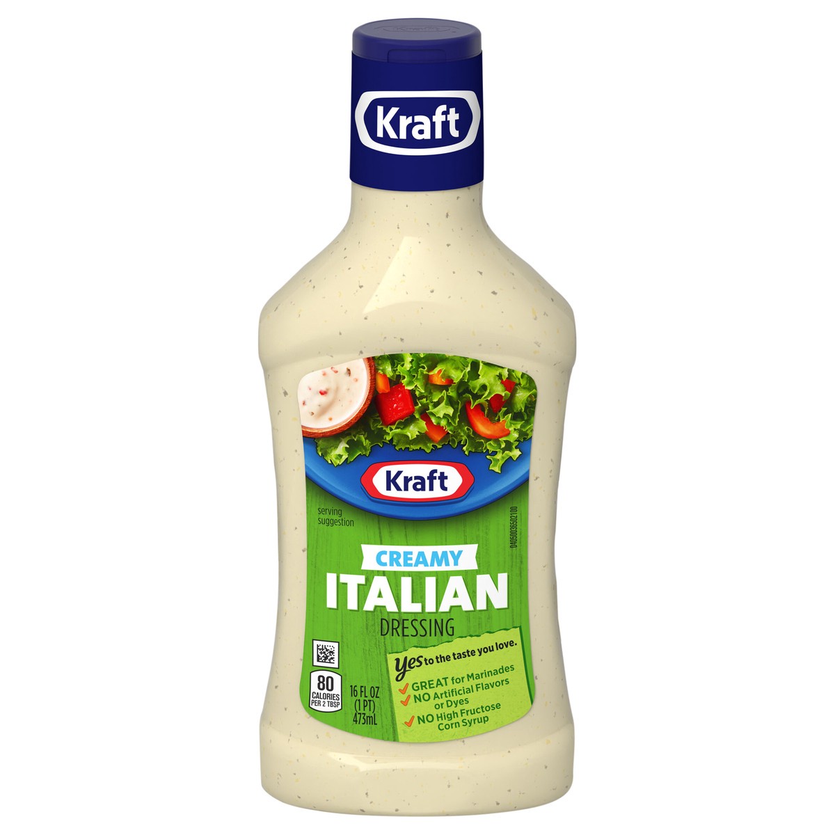slide 1 of 5, Kraft Creamy Italian Dressing, 16 fl oz Bottle, 16 fl oz