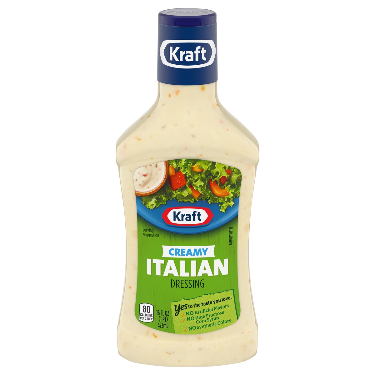 slide 1 of 5, Kraft Creamy Italian Salad Dressing, 16 fl oz Bottle, 16 fl oz