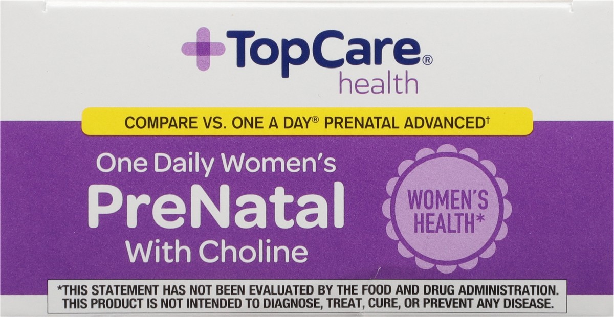 slide 10 of 10, TopCare Health Women's One Daily PreNatal with Choline 60 Tablets & Softgels, 60 ct