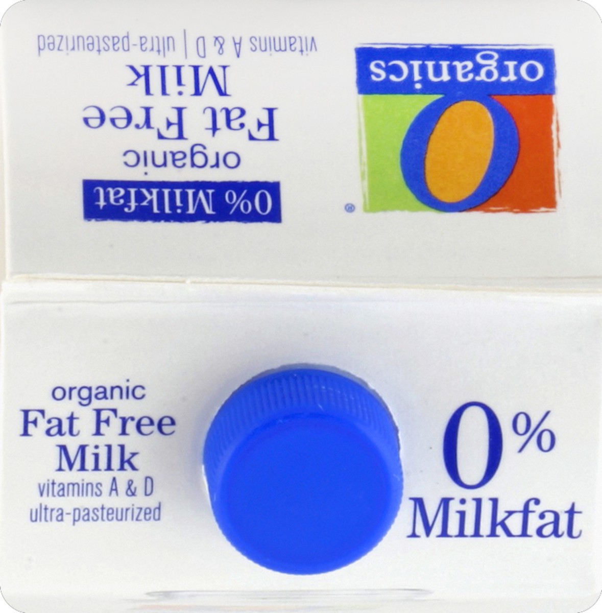 slide 3 of 5, O Organics Organic Milk Fat Free, 1/2 gal