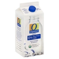 slide 1 of 5, O Organics Organic Milk Fat Free, 1/2 gal