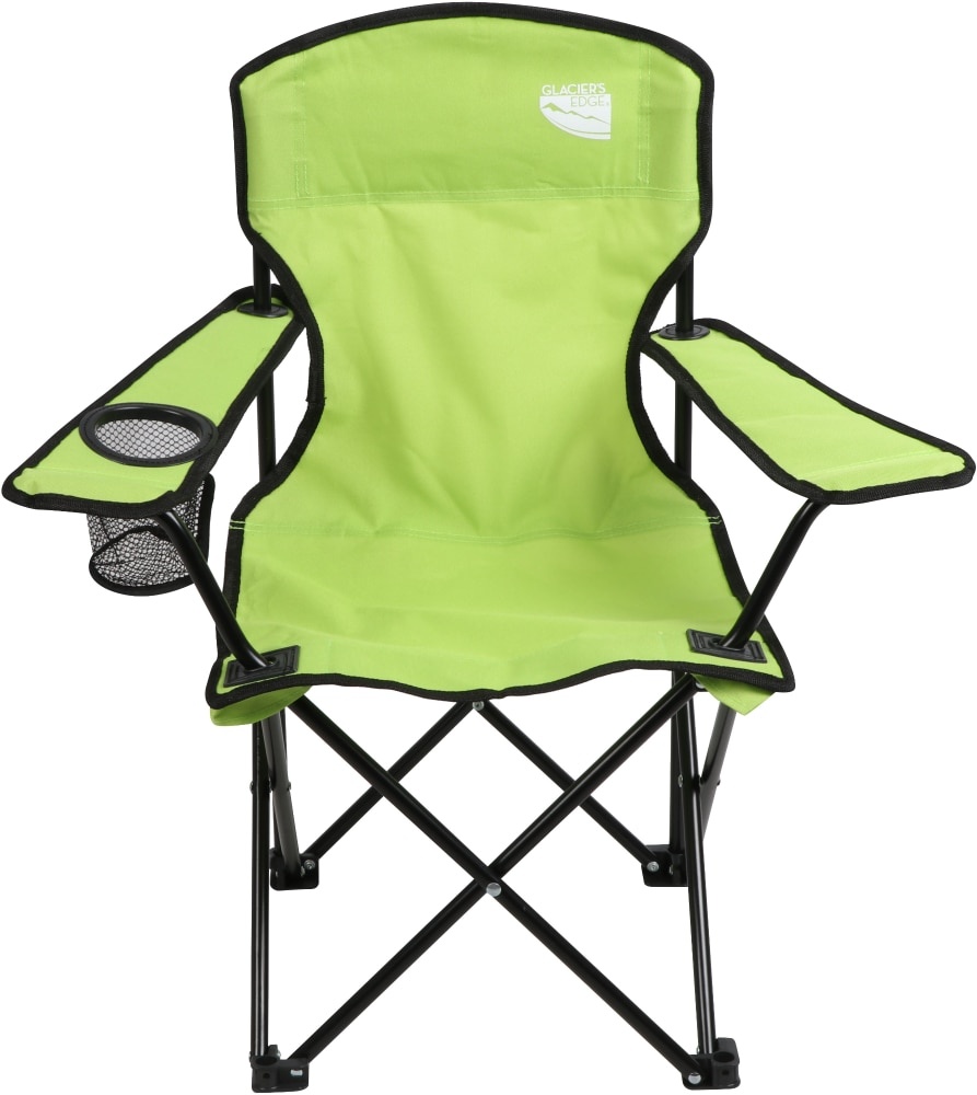 slide 1 of 1, Glacier's Edge Kids Camp Chair - Green, 1 ct