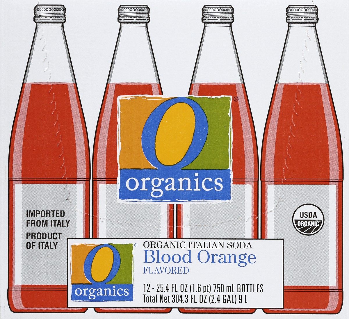slide 5 of 7, O Organics Organic Soda Orange Italian Blood - Case, 1 ct