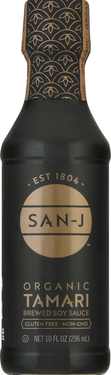 slide 6 of 12, San-J Organic Tamari Brewed Soy Sauce 10 fl oz, 10 fl oz