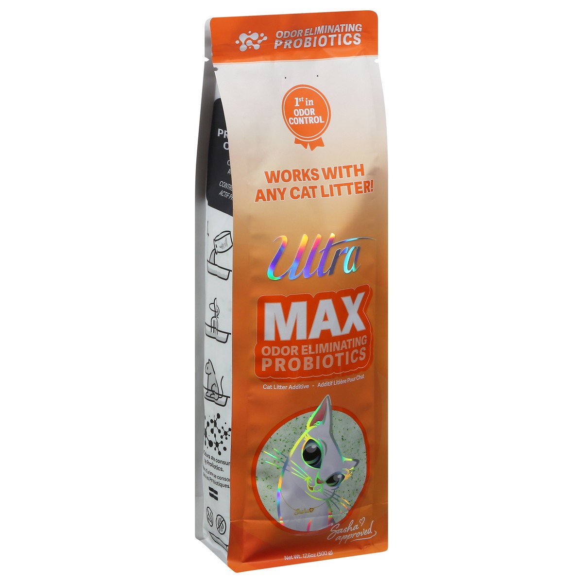 slide 8 of 12, UltraPet Max Odor Eliminating Probiotic Cat Litter Additive 17.6 oz, 17.6 oz