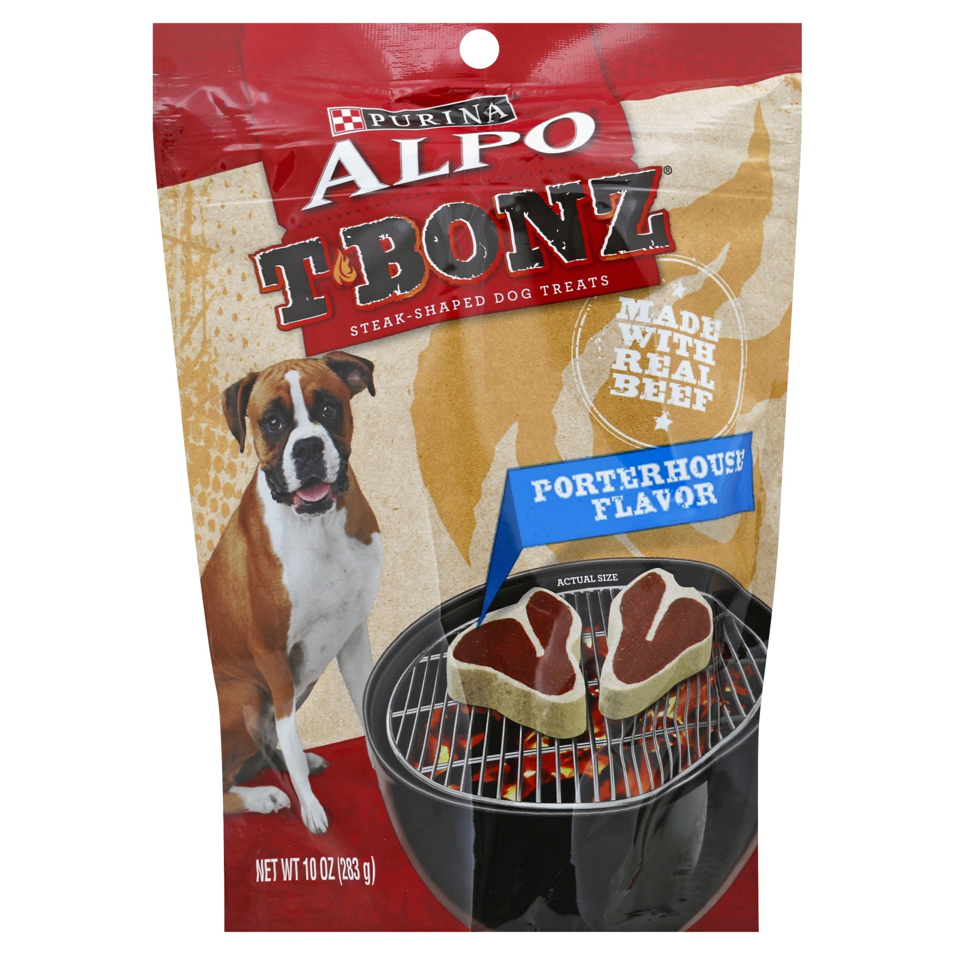 ALPO T-Bonz Porterhouse Flavor Steak-Shaped Dog Treats 10 oz | Shipt