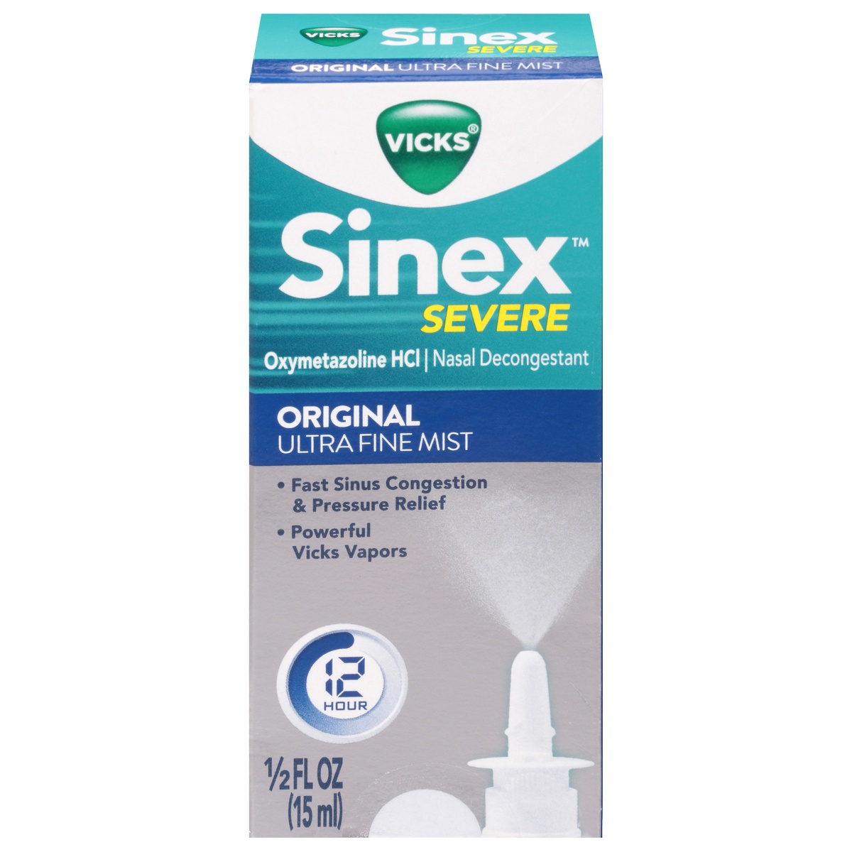 slide 1 of 2, Sinex Vicks Nasal Decongestant 0.5 oz, 0.5 fl oz