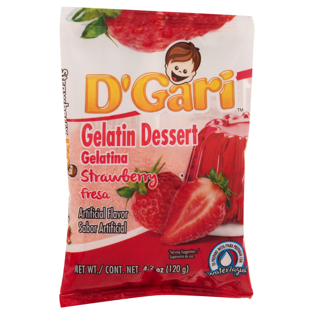 slide 1 of 11, GROCERY-DSD Gelatina Agua Fresa(Gelatin Mix For Water Strawberry), 4.2 oz