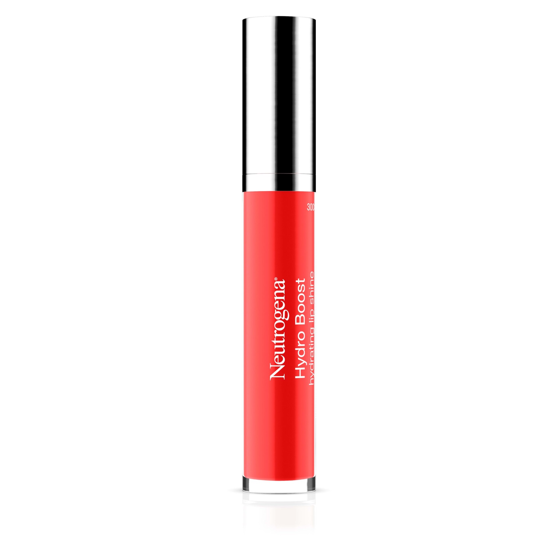 slide 2 of 5, Neutrogena Hydro Boost Moisturizing Lip Gloss, Bright Poppy, 0.1 oz, 1 oz