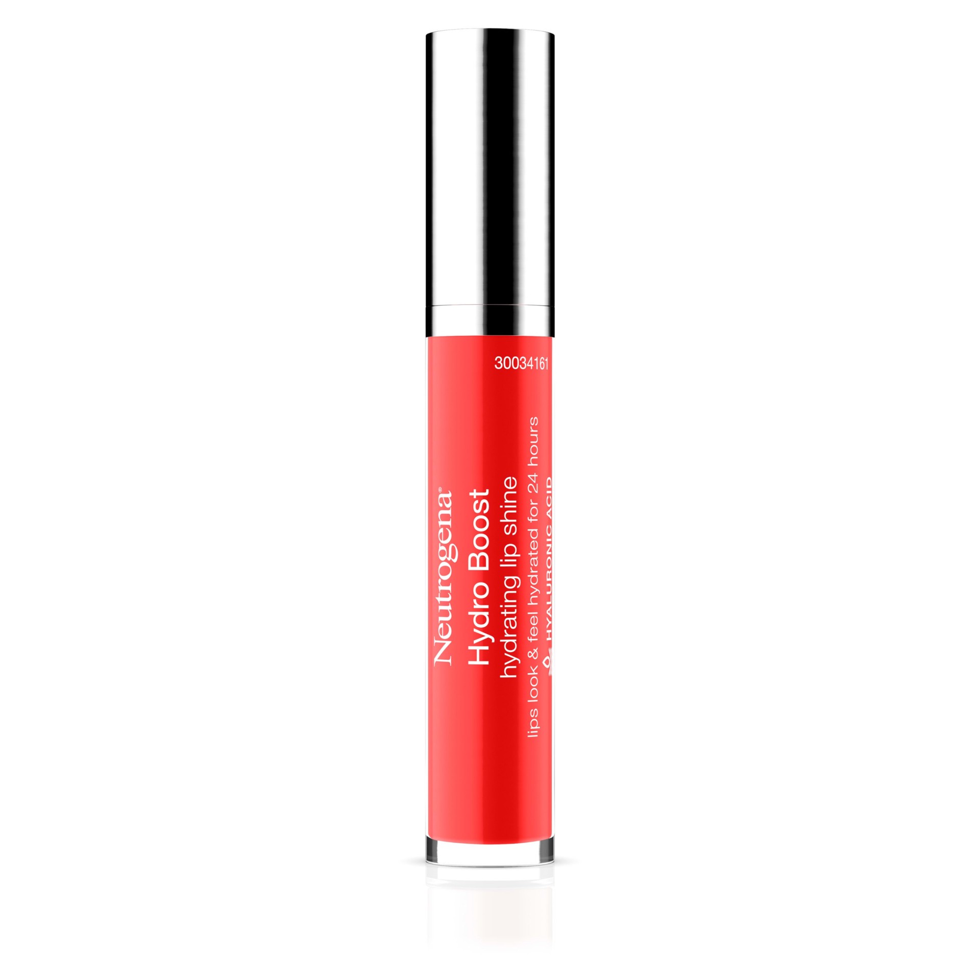 slide 3 of 5, Neutrogena Hydro Boost Moisturizing Lip Gloss, Bright Poppy, 0.1 oz, 1 oz