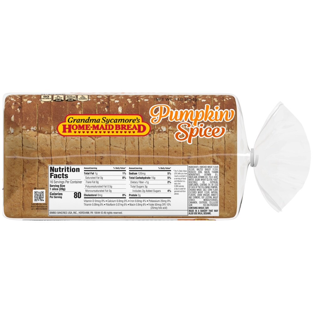 slide 2 of 4, Grandma Sycamore's Pumpkin Spice Bread - 16 Oz, 1 ct