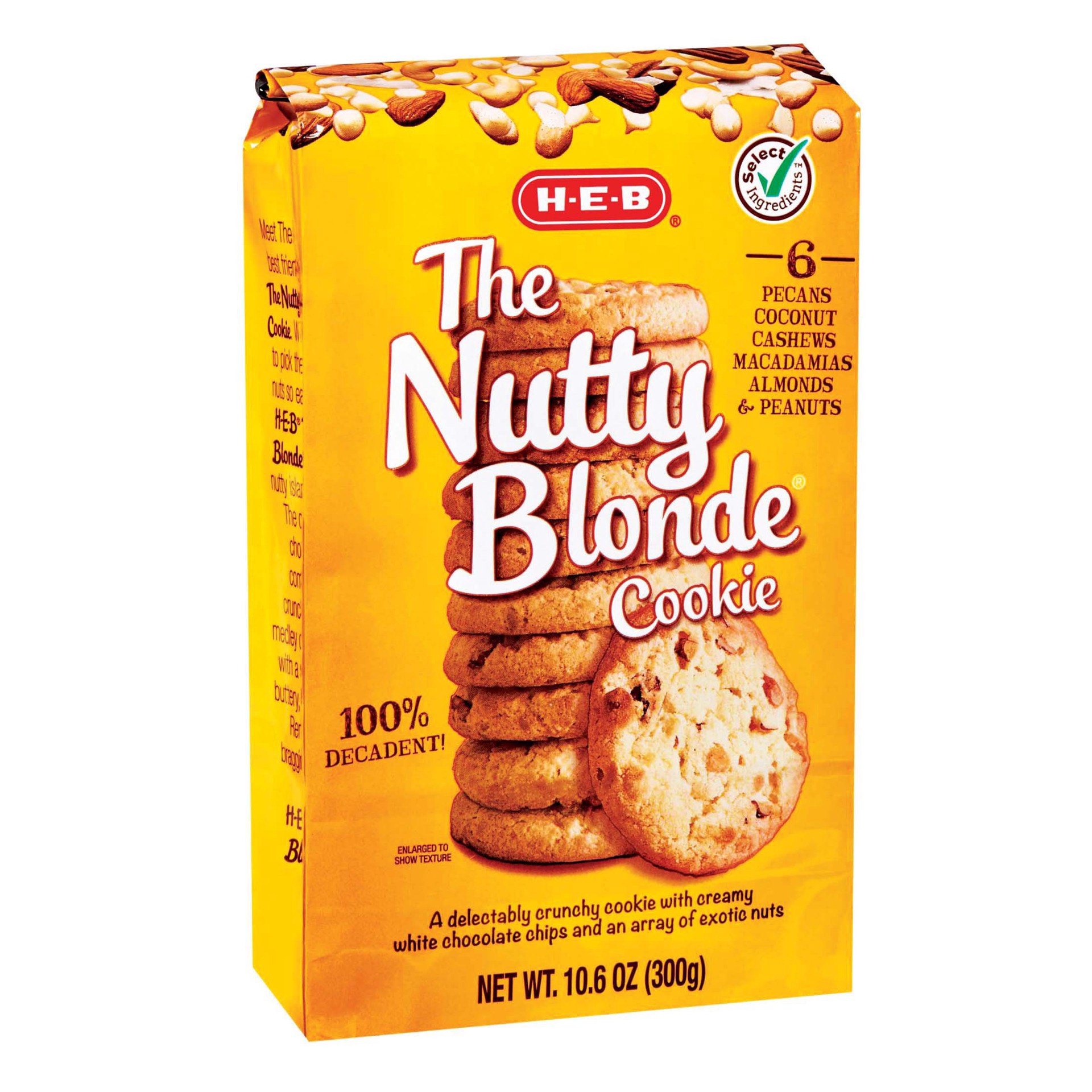 slide 1 of 1, H-E-B The Nutty Blonde Cookie, 10.6 oz