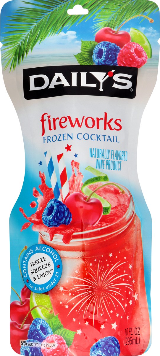 slide 7 of 13, Daily's Fireworks Ready to Drink Frozen Cocktail, 10 Fl OZ Pouch, 10 fl oz