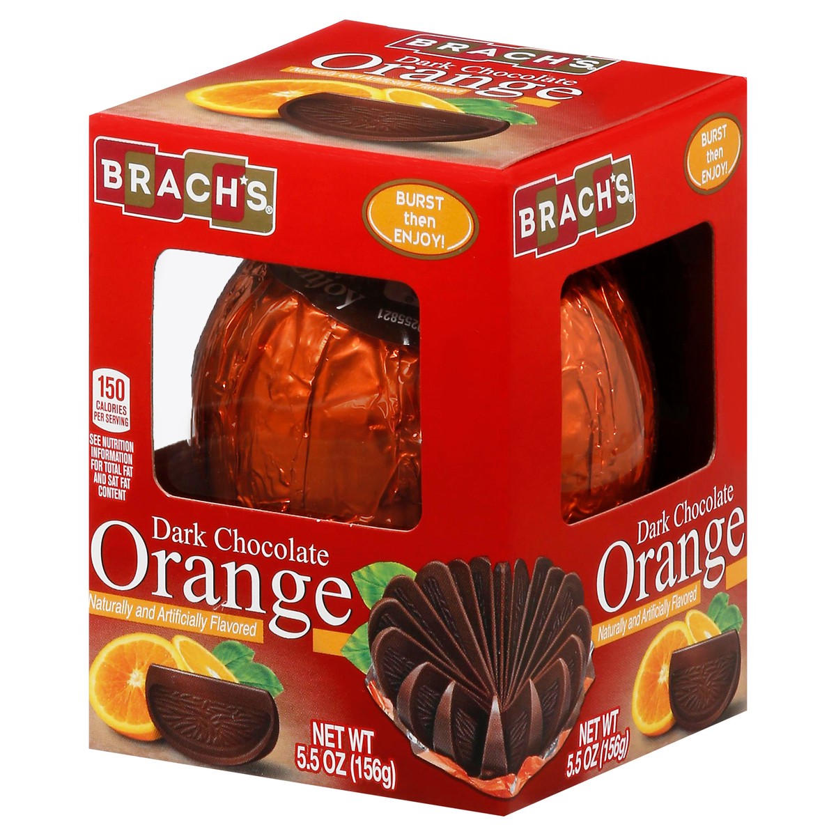 slide 10 of 10, BRACH'S Dark Chocolate Orange Holiday Candy 5.5 oz. Box, 5.5 oz