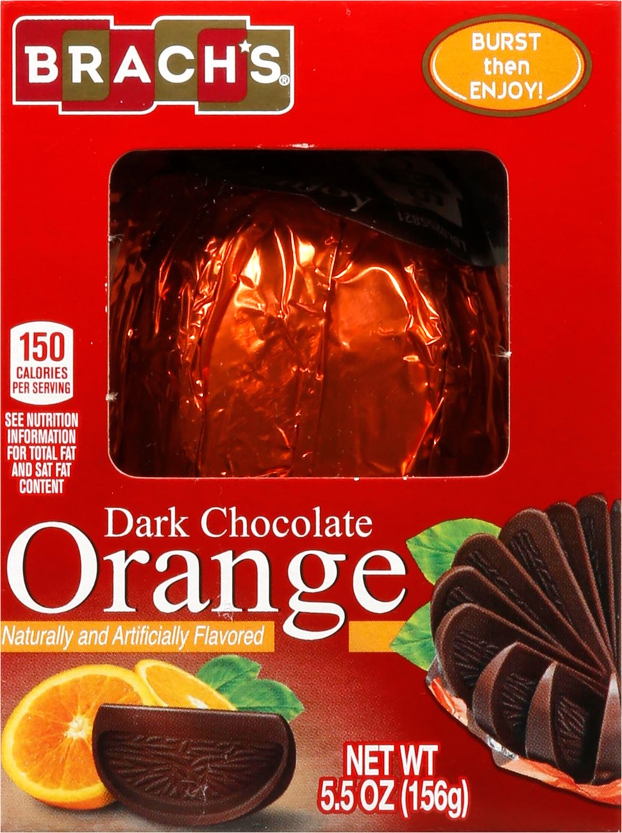 slide 6 of 10, BRACH'S Dark Chocolate Orange Holiday Candy 5.5 oz. Box, 5.5 oz