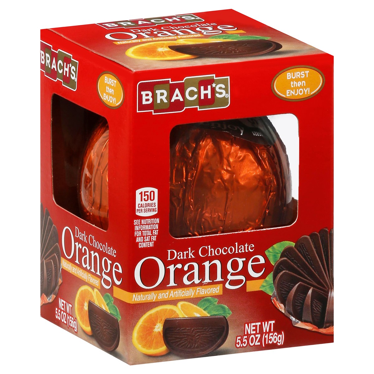 slide 7 of 10, BRACH'S Dark Chocolate Orange Holiday Candy 5.5 oz. Box, 5.5 oz